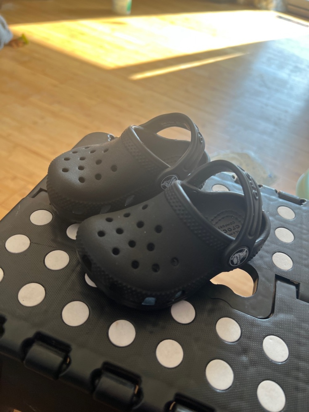 CROCS Kids Black Classic Clog Sandals